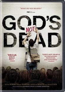 God's not dead [DVD videorecording] / Pure Flix production ; in association with Check the Gate Productions and Red Entertainment Group ; produced by Michael Scott, Russell Wolfe, David A.R. White, Anna Zelinski, Elizabeth Travis ; written by Cary Solomin & Chuck Konzelman ; directed by Harold Cronk.